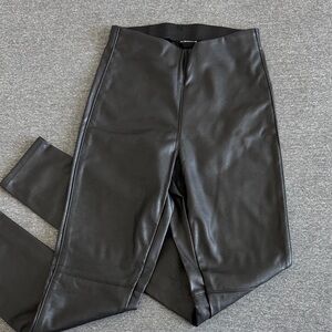 H&M Divided Black Faux Leather Pants